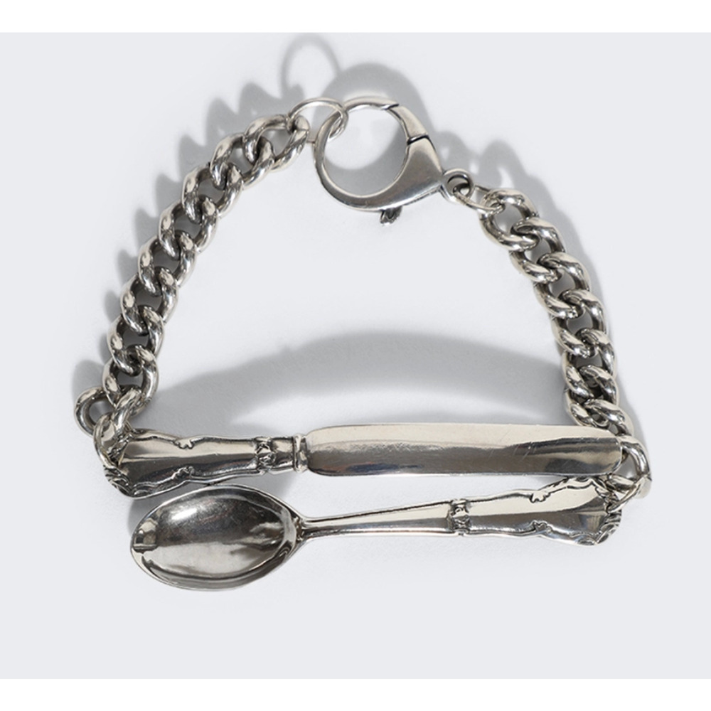 Enfants Riches Deprimes Spoon And Knife Bracelet Silver